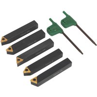 Sealey 5 Piece Indexable 10mm Turning Tool Set Sealey 5 Piece Indexable 10mm Turning Tool Set