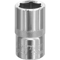 1 2" Drive Hexagon WallDrive Socket Metric 1 2" 15mm