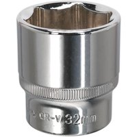 1 2" Drive Hexagon WallDrive Socket Metric 1 2" 32mm