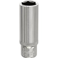 Sealey SP1412D Walldrive® Socket 12mm Deep 1/4sq Drive Fully Polished