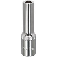 3 8" Drive Polished Deep Hexagon WallDrive Socket Metric
