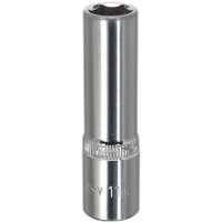 WallDrive Socket 11mm Deep 3/8' Square Drive Fully Polished - Sealey