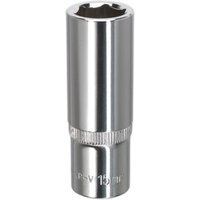 Sealey 3/8" Drive Polished Deep Hexagon WallDrive Socket Metric 3/8" 15mm Sealey 3/8" Drive Polished Deep Hexagon WallDrive Socket Metric 3/8" 15mm
