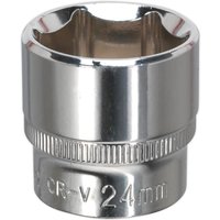 3 8" Drive Hexagon WallDrive Socket Metric 3 8" 24mm