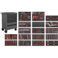 Superline Pro 7 Drawer Roller Cabinet 305 Piece Tool Kit