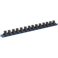Sealey 3/8" Drive Aluminium Socket Retaining Rail 14 Clips 3/8" Sealey 3/8" Drive Aluminium Socket Retaining Rail 14 Clips 3/8"