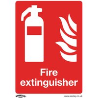 Self Adhesive Vinyl Fire Extinguisher Sign