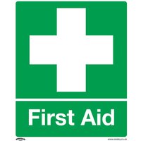 Sealey Rigid Plastic First Aid Sign 250mm 300mm Standard Sealey Rigid Plastic First Aid Sign 250mm 300mm Standard