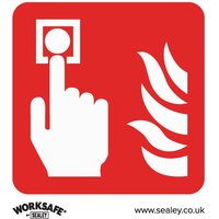 Sealey Rigid Plastic Fire Alarm Symbol Sign Pack of 10 80mm 80mm Standard Sealey Rigid Plastic Fire Alarm Symbol Sign Pack of 10 80mm 80mm Standard