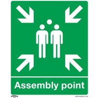 Rigid Plastic Assembly Point Sign