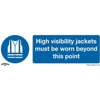 Sealey Rigid Plastic High Visibility Jackets Sign 300mm 100mm Standard Sealey Rigid Plastic High Visibility Jackets Sign 300mm 100mm Standard