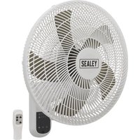 Sealey SWF16WR Remote Control Wall Fan 3 Speed 16" Sealey SWF16WR Remote Control Wall Fan 3 Speed 16"