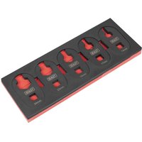 Sealey 5 Piece 1/2" Drive Limited Access Crows Foot Spanner Set