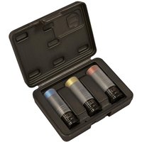 3 Piece 1 2" Drive Ultra Power Impact Socket Set Alloy Wheels