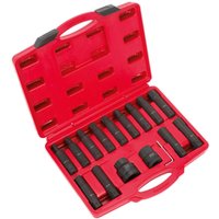 Sealey 16 Piece Combination Drive Impact Hexagon and Torx Socket / Socket Bit Set Combination Sealey 16 Piece Combination Drive Impact Hexagon and Torx Socket / Socket Bit Set Combination