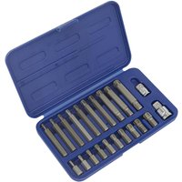 22 Piece 3 8" 1 2" Drive Ribe Socket Bit Set