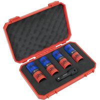 5 Piece 1 2" Drive Double Ended Alloy Wheel Impact Socket Set