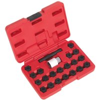 Sealey 22 Piece Locking Wheel Nut Key Set for Audi