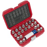23 Piece Locking Wheel Nut Key Set VAG