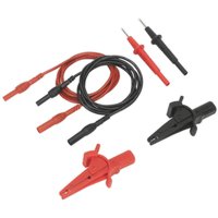 Sealey 6 Piece Test Lead and Crocodile Clip Set Sealey 6 Piece Test Lead and Crocodile Clip Set