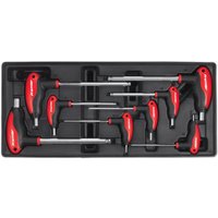Sealey 8 Piece T Handle Ball End Hexagon Key Set Metric in Module Tray Sealey 8 Piece T Handle Ball End Hexagon Key Set Metric in Module Tray