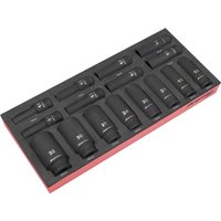 Premier 16 Piece 1 2" Drive Deep Impact Socket Set Module Tray