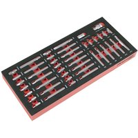 Premier 44 Piece 10mm Hex Shank Screwdriver Bit Set Module Tray