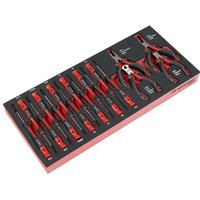 Premier 17 Piece Pliers Precision Screwdriver Set Module Tray