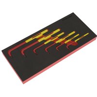 6 Piece VDE Insulated Hex Key Set Module Tray
