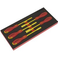 5 Piece VDE Insulated Nut Driver Set Module Tray