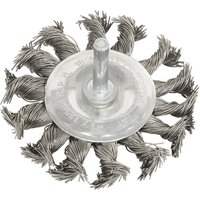 Sealey Flat Twist Knot Wire Brush 75mm 6mm Shank Sealey Flat Twist Knot Wire Brush 75mm 6mm Shank