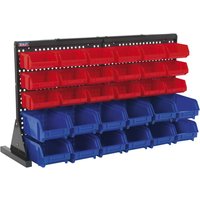 Sealey TPS1218 Bench Mounted Bin Storage System and 30 Bins Sealey TPS1218 Bench Mounted Bin Storage System and 30 Bins