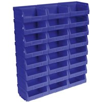 Sealey Plastic Storage Bin 103 x 85 x 53mm Blue Pack of 24 Sealey Plastic Storage Bin 103 x 85 x 53mm Blue Pack of 24