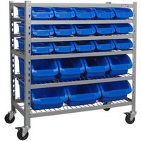 Sealey 22 Piece Mobile Bin Storage System Sealey 22 Piece Mobile Bin Storage System
