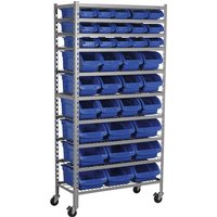 Sealey 36 Piece Mobile Bin Storage Rack Sealey 36 Piece Mobile Bin Storage Rack
