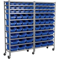 Sealey 72 Piece Mobile Bin Storage Rack Sealey 72 Piece Mobile Bin Storage Rack