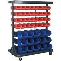 Sealey Mobile Bin Storage System and 94 Bins Sealey Mobile Bin Storage System and 94 Bins