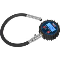 Sealey Push On Connector Digital Tyre Pressure Gauge