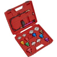VS006 Cooling System Pressure Test Kit 16pc - Sealey