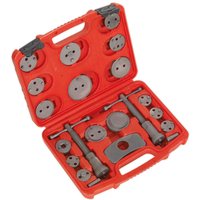 Sealey 18 Piece Brake Piston Wind Back Tool Kit Sealey 18 Piece Brake Piston Wind Back Tool Kit
