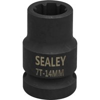 1 2" Drive 7 Point Square Ribe Brake Caliper Socket