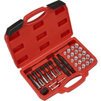 Sealey 33 Piece Glow Plug Thread Repair Tool Kit