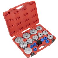 Sealey 19 Piece Oil Filter Cap Wrench Set Sealey 19 Piece Oil Filter Cap Wrench Set
