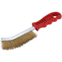 Sealey Wire Brush Brassed Plated Steel 1 Row Sealey Wire Brush Brassed Plated Steel 1 Row