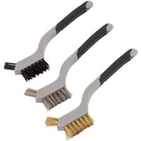 Sealey 3 Piece Mini Wire Hand Brush Set Sealey 3 Piece Mini Wire Hand Brush Set