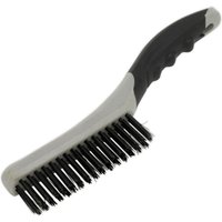 Sealey Soft Grip Handle Steel Wire Brush 4 Rows Sealey Soft Grip Handle Steel Wire Brush 4 Rows