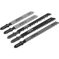 Sealey 5 Piece T Shank Wood and Metal Cutting Jigsaw Blade Set Sealey 5 Piece T Shank Wood and Metal Cutting Jigsaw Blade Set