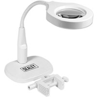Dimmable Clamp On Magnifying LED Work Light