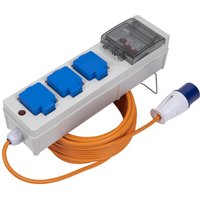 3 Socket Caravan Camping RCD Cable Extension 15m
