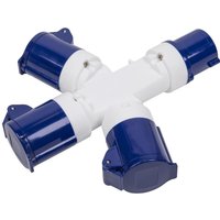 3 Way Cable Socket Adaptor Splitter 240v